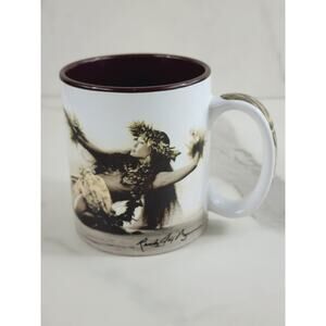 Ka Leo by Randy Jay Coffee Mug Teacup 10oz Year 2009 Hawaiian Dancer 4" Vintage